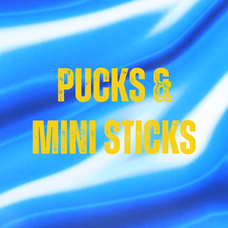 PUCKS & MINI STICKS