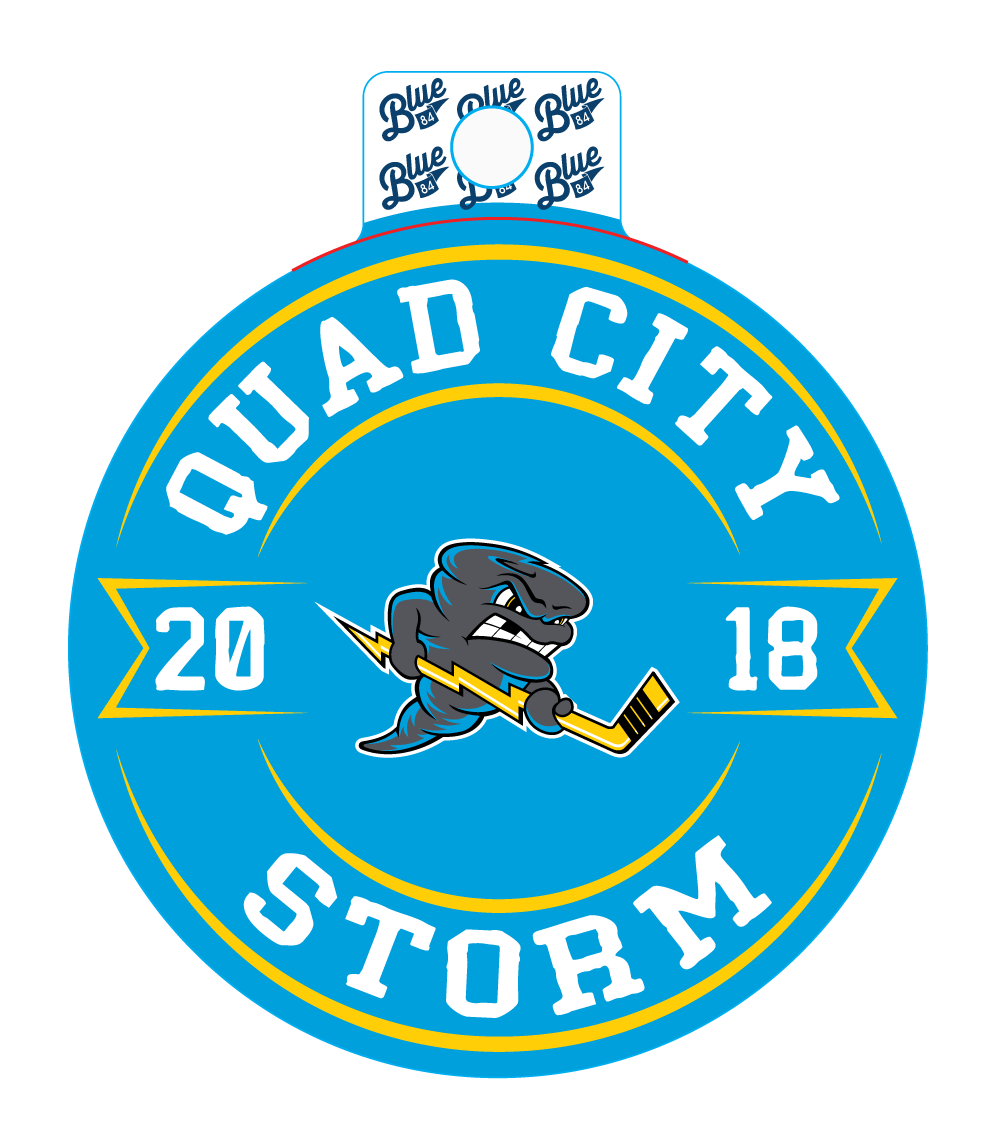 Medallion Quad City Storm Sticker