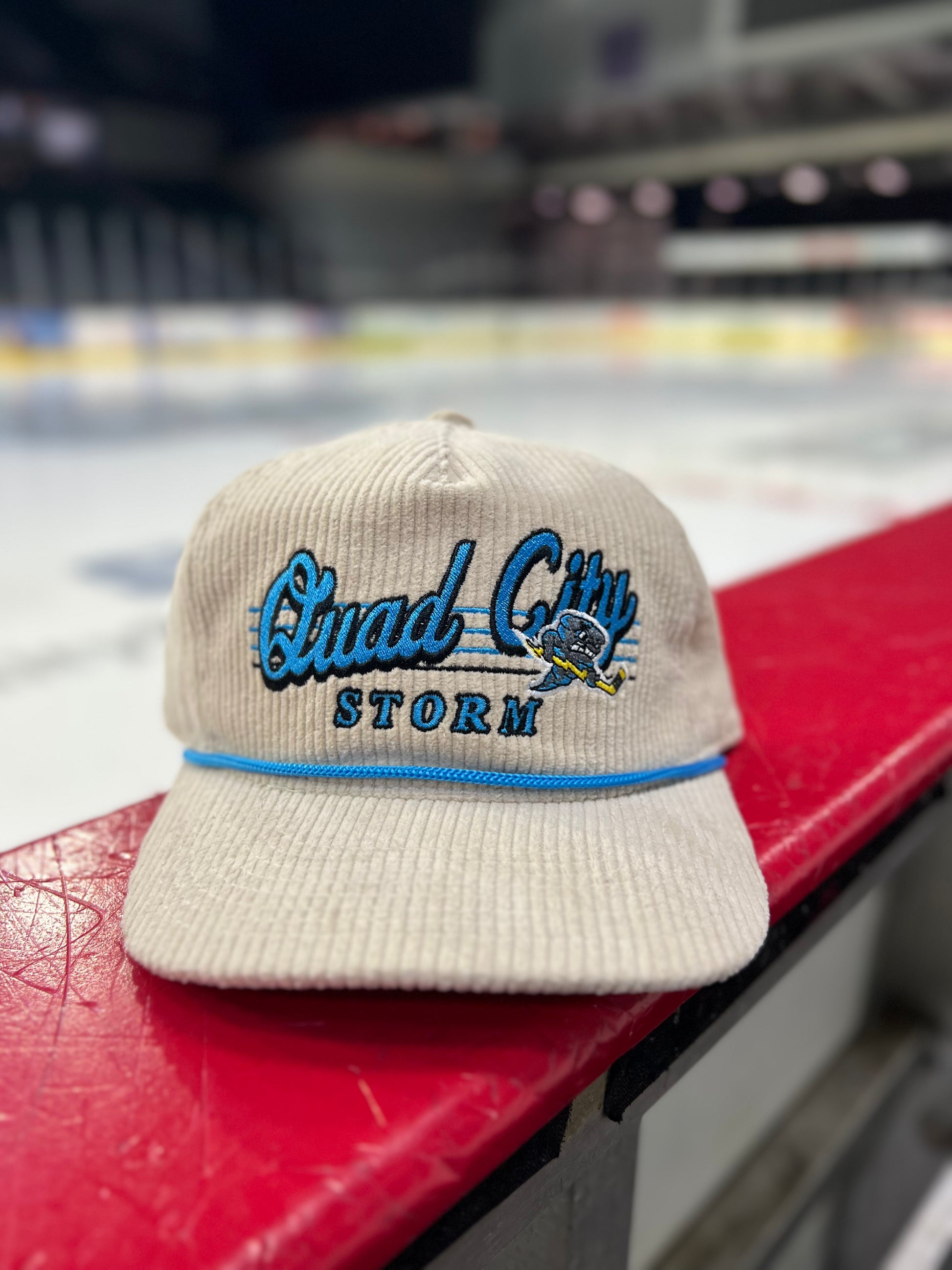 Cream Corduroy Retro Celly Hat