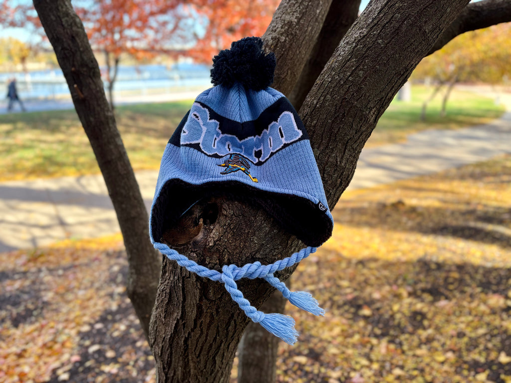 Braided Pom Pom Beanie