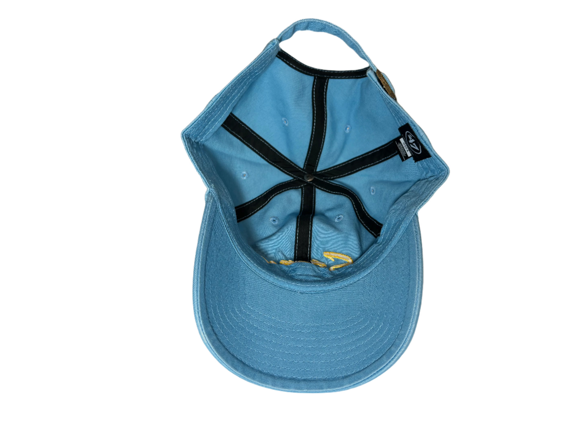 Blue Embroidered Hat