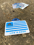 Life is Good Flag Sticker