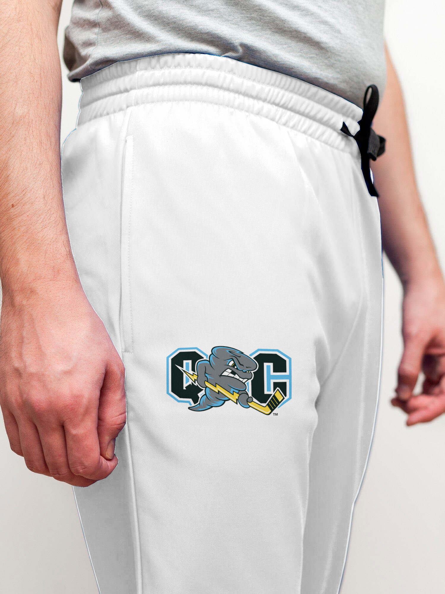 Quad City Storm White Jogger Pants