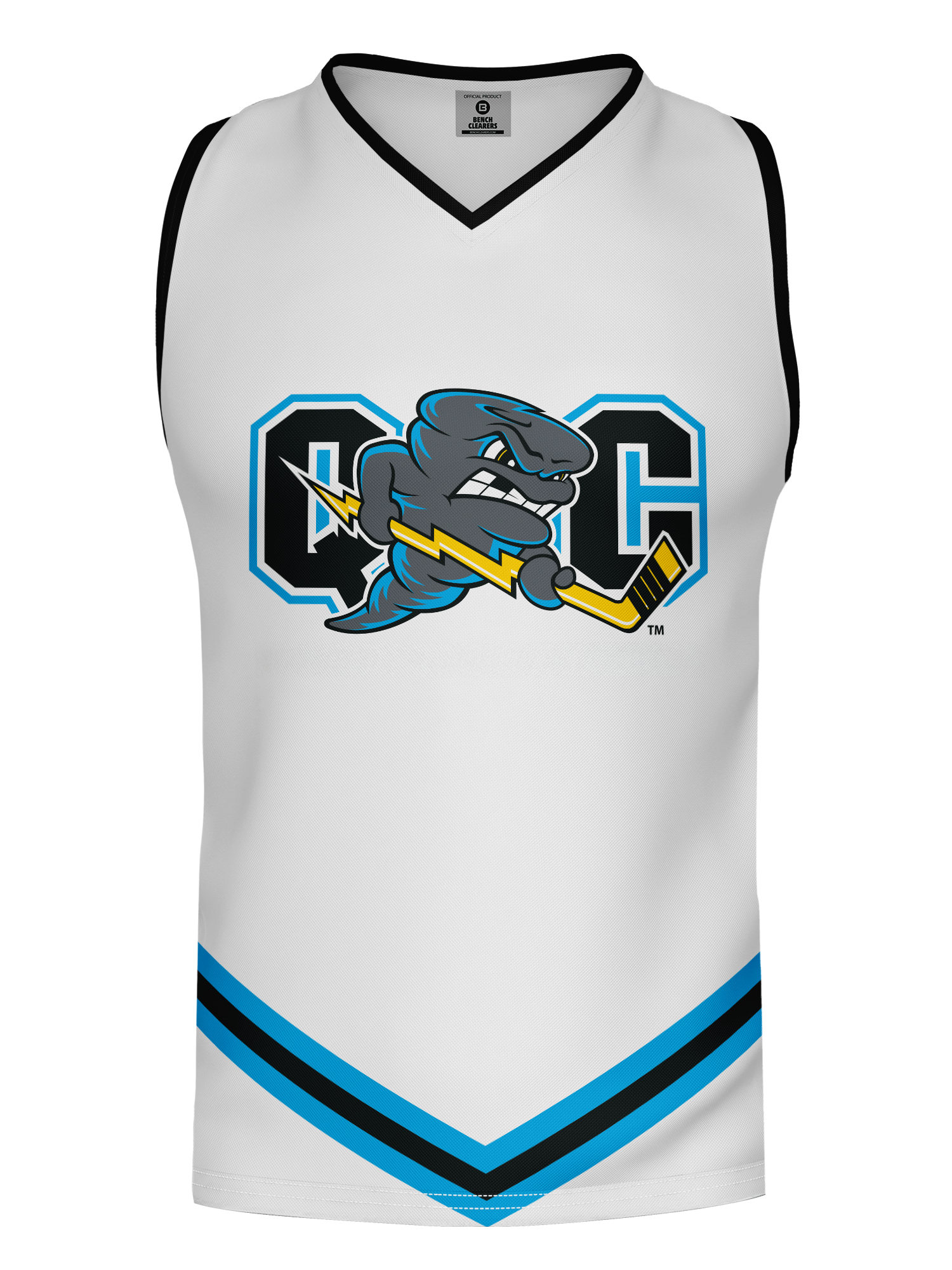 Quad City Storm White Hockey Tank