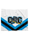 Quad City Storm White Sherpa Blanket