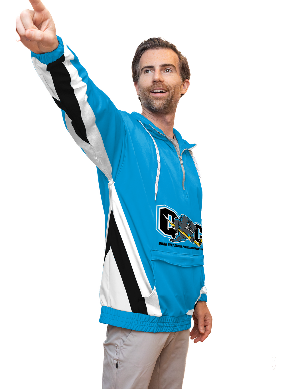 Quad City Storm Hockey Windbreaker