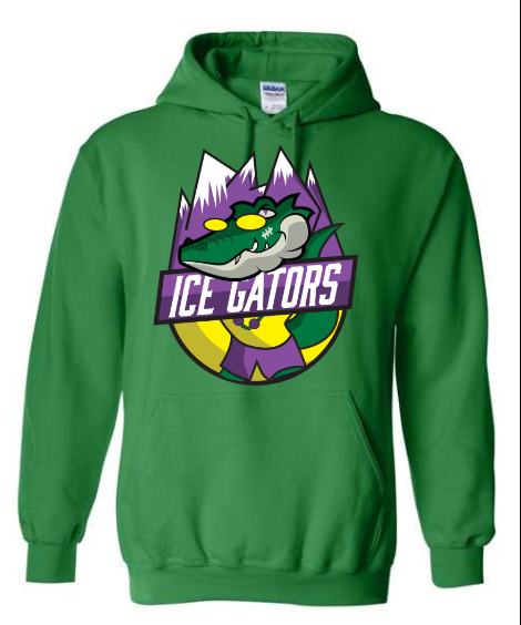 Ice Gators Green Hoodie